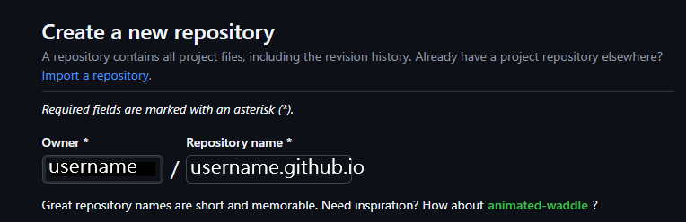 RepositoryName